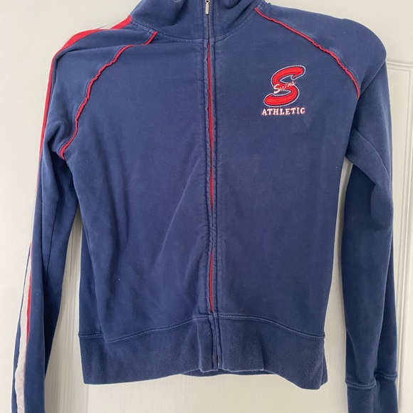 Urban Sweaters Navy Blue Sirens Athletics Zip Up Poshmark